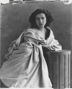 Nadar (Gaspard Felix Tournachon). Sarah Bernhardt, 1865. Albumen print from wet plate. Bibliotheque Nationale, Paris.