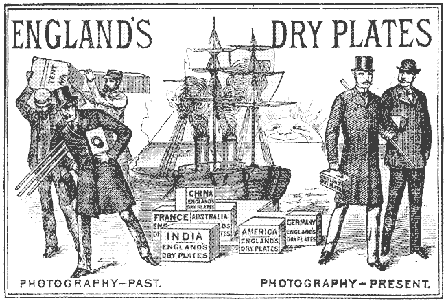 Period British Dry Plate Advertisement