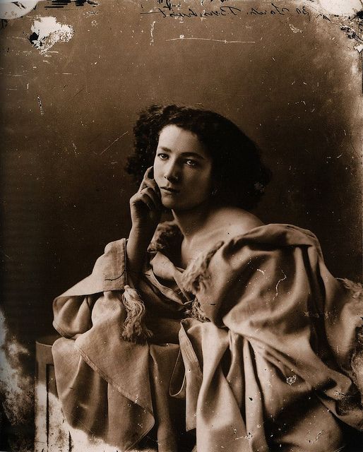 Figure 14:  Sarah Bernhardt, 1865, Felix Nadar, public domain
