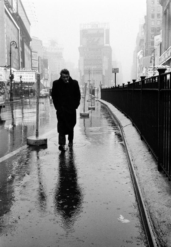 Figure x: James Dean on Times Square, by Dennis Stock, 1955